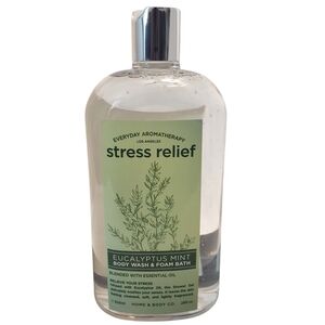 EVERYDAY AROMATHERAPY Stress Relief Eucalyptus Mint BODY WASH & FOAM BATH